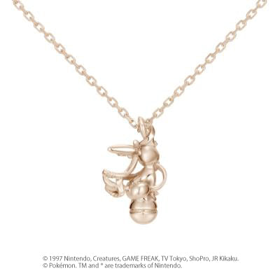 [Pokémon]Sylveon& Pokéball necklace K18 rose gold