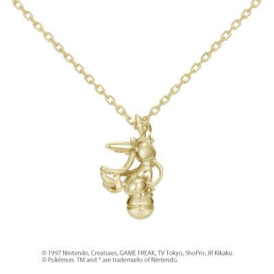 [Pokémon]Sylveon &Pokéball necklace K18yellow gold