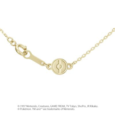[Pokémon]Leafeon& Pokéball necklace K18 yellow gold