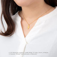 [ Pokémon] Electric Type Pokemon Lightning Necklace - K18 Yellow Gold