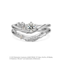 [Pokémon]Pikachu electric shock motif Ring K18white gold (diamond purchase seperately)