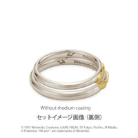 [Pokémon]Pikachu pair ring ladies platinium x K18 yellow gold