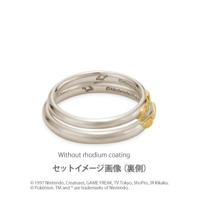 [Pokémon]Pikachu pair ring ladies platinium x K18 yellow gold