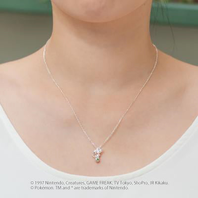 [Pokémon]Leafeon& Pokéball necklace K18 rose gold