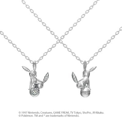[Pokémon]Umbreon &Pokéball necklace K18 white gold