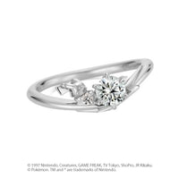 [Pokémon]Pikachu electric shock motif Ring K18white gold (diamond purchase seperately)