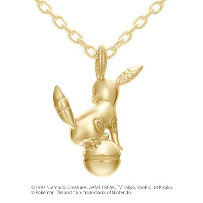 [Pokémon]Umbreon & Pokéball necklace gold