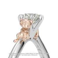 [Pokémon]Mew Solitaire Ring platinium x K18 rose gold (diamond purchase seperately)