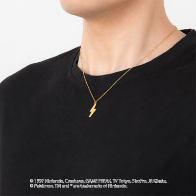 [ Pokémon] Electric Type Pokemon Lightning Necklace - K18 Yellow Gold