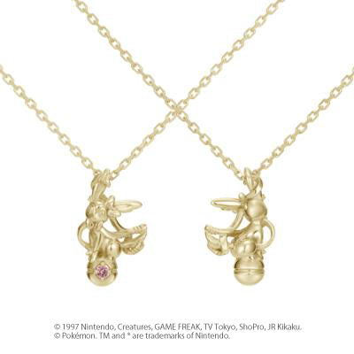 [Pokémon]Sylveon &Pokéball necklace K18yellow gold
