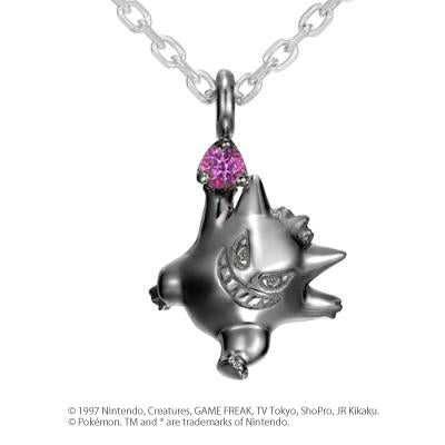 [Pokémon]Gengar(Black ver.) necklace silver