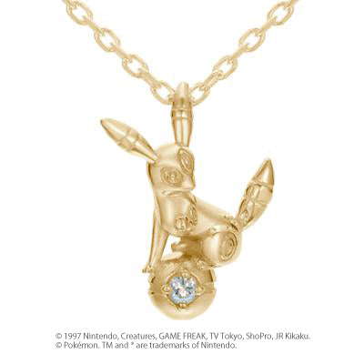 [Pokémon]Umbreon & Pokéball necklace gold