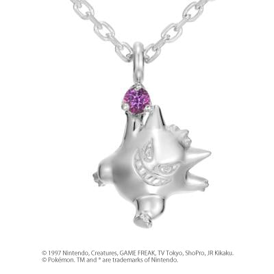 [Pokémon]Gengar necklace K18 white gold