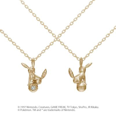 [Pokémon]Umbreon & Pokéball necklace gold