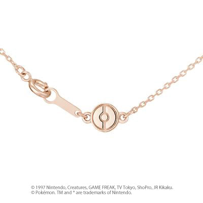 [Pokémon]Vaporeon & Pokéball necklace K18 rose gold