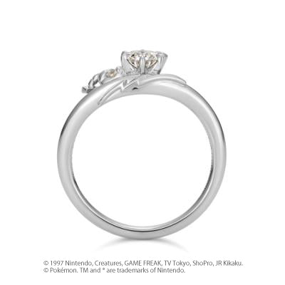 [Pokémon]Pikachu electric shock motif Ring K18white gold (diamond purchase seperately)
