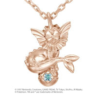 [Pokémon]Vaporeon & Pokéball necklace K18 rose gold
