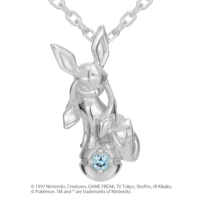 [Pokémon]Glaceon & Pokéball necklace silver