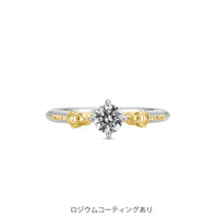 [Pokémon]Pikachu Solitaire Ring Silver x K18 yellow gold