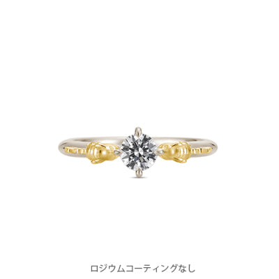 [Pokémon]Pikachu Solitaire Ring Silver x K18 yellow gold