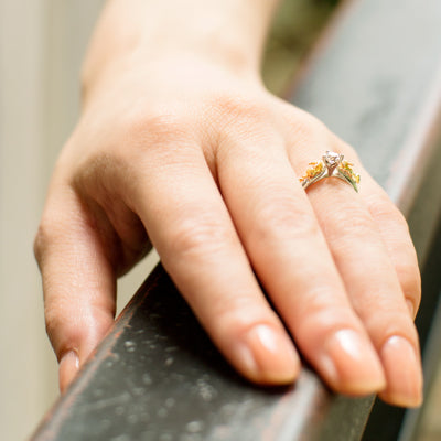 [Pokémon]Pikachu Solitaire Ring platinium x K18 yellow gold (diamond sold seperately)