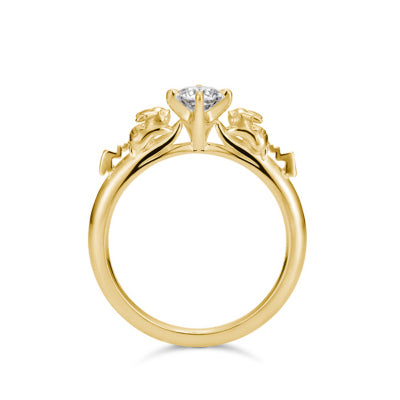 [Pokémon]Pikachu Solitaire Ring  K18yellow gold (diamond sold seperately)