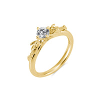 [Pokémon]Pikachu Solitaire Ring  K18yellow gold (diamond sold seperately)