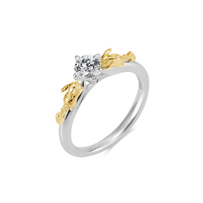 [Pokémon]Pikachu Solitaire Ring  K18white gold x K18yellow gold (diamond sold seperately)