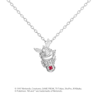 [Pokémon]Flareon & Pokéball necklace silver