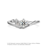 [Pokémon]Pikachu electric shock motif Ring K18white gold (diamond purchase seperately)